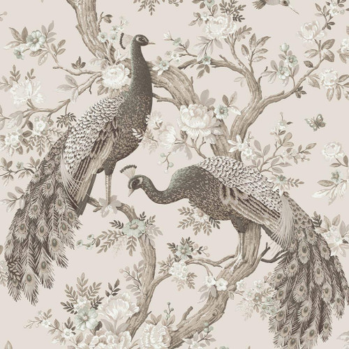 Laura Ashley Belvedere Wallpaper - 113399 - Soft Truffle Laura Ashley Belvedere Wallpaper - 113399 - Soft Truffle