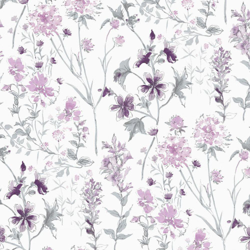 Laura Ashley Wild Meadow Wallpaper 113363 White Laura Ashley Wild Meadow Wallpaper 113363 White