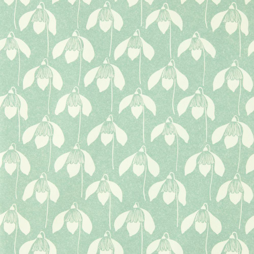 Scion Snowdrop  Wallpaper - 112801 - Sage