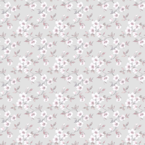 Galerie Secret Garden Anenome Mini Wallpaper - G78485 - Grey / Pink / Grey
