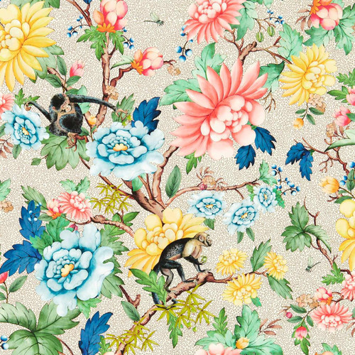 Wedgwood by Clarke & Clarke Sapphire Garden Wallpaper - W0133/01 - Ivory