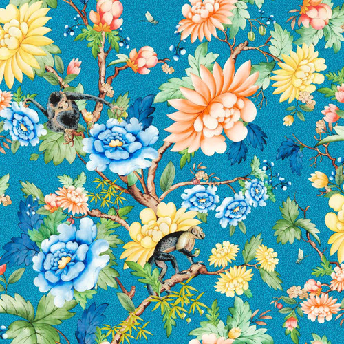 Wedgwood by Clarke & Clarke Sapphire Garden Wallpaper - W0133/03 - Sapphire