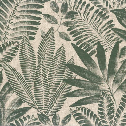 Casamance Aloes Wallpaper Vert Imperial / Grege 75183784