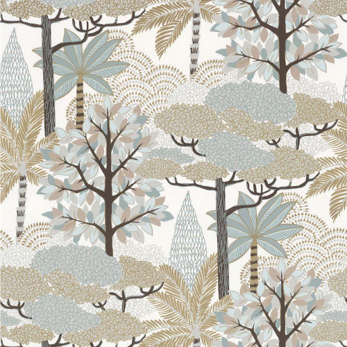 Casamance Marakanda Wallpaper Pastel / Dore 75380712