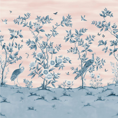 Harlequin Florence Wallpaper - 112890 - Powder / China Blue