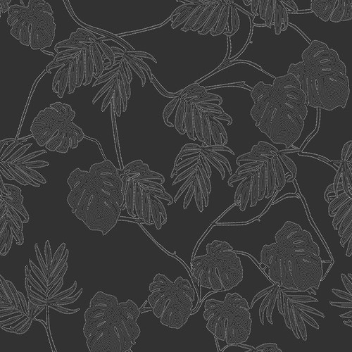 Ted Baker Leafit Wallpaper - ED13075 - Black / White