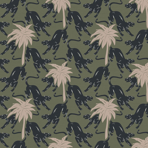 Ted Baker Jagu Wallpaper - ED13107 - Green / Black / Pink