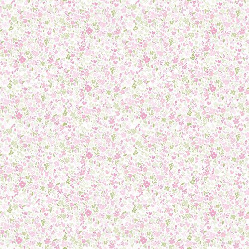 Galerie Delicate Floral Wallpaper - G56649 - Pink / Green