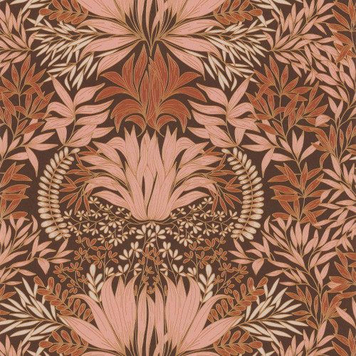 Casamance Chardon Wallpaper - 75733364 - Cognac / Nude