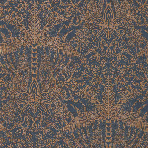Clarke & Clarke Leopardo Wallpaper - W0141/02 - Copper / Midnight