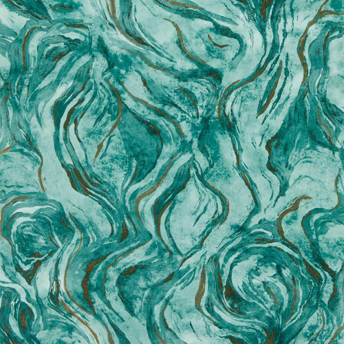 Clarke & Clarke Lavico Wallpaper - W0168/04 - Teal