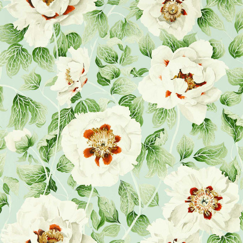 Harlequin Florent Wallpaper - 113015 - Seaglass / Clover / Rosehip