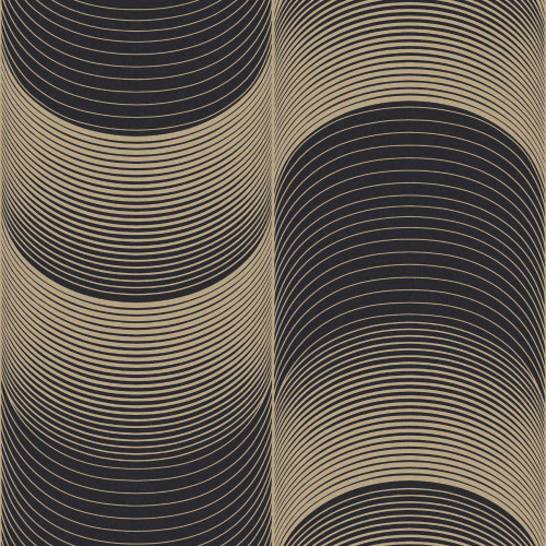 Graham & Brown Eclipse Wallpaper - 115066 - Black / Gold