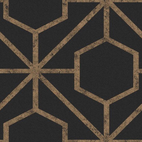 Graham & Brown Rinku Wallpaper - 112198 - Green / Copper