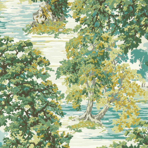 Sanderson Ancient Canopy Wallpaper - 217220 - Sap Green