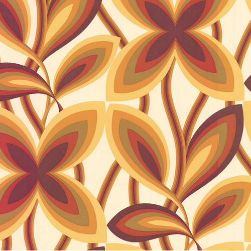Little Greene Starflower Wallpaper - 0280STMARIG - Marigold