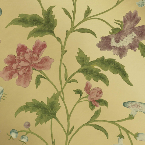 Little Greene China Rose Wallpaper - 0247CHEMERA - Emerald Lustre