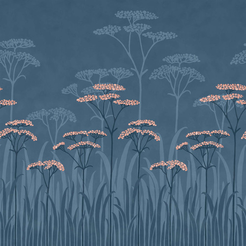 Little Greene Achillea Wallpaper - 0245ACNIGHT - Nighttide