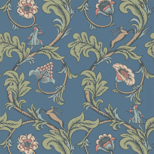Little Greene Stag Trail Wallpaper - 0245STJUNIP - Juniper