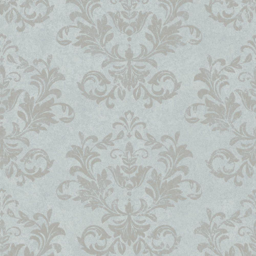 Galerie Damask Wallpaper - 34009 - Green / Grey