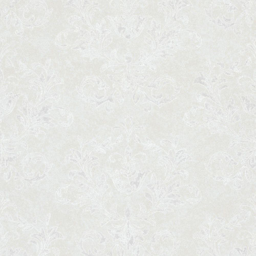 Galerie Damask Wallpaper - 34011 - Beige / White