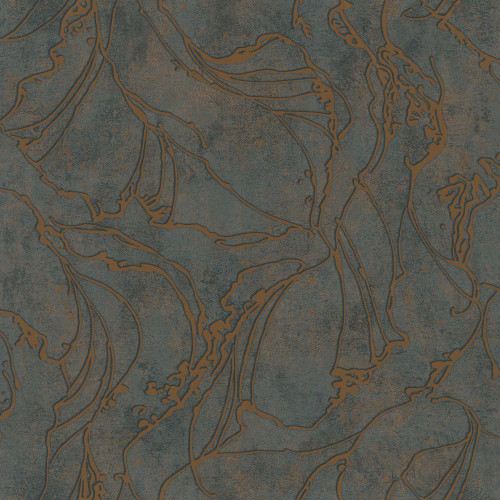 Galerie Graphic Wallpaper - 34256 - Black / Copper