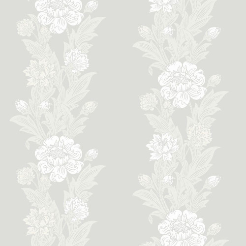 Galerie Blooming Stripe Wallpaper - ET12708 - Beige / White
