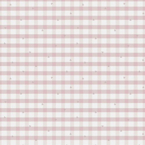 Laura Ashley Gingham Wallpaper - 119865 - Pale Amethyst Purple
