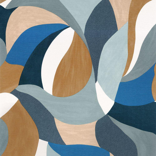 Casamance Mandorla Wallpaper - 76200508 - Pierre Bleue / Camel