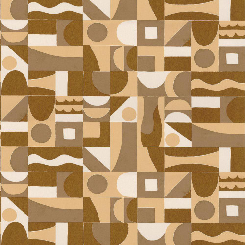 Casamance Gourna Wallpaper - 76182854 - Ocre / Dore