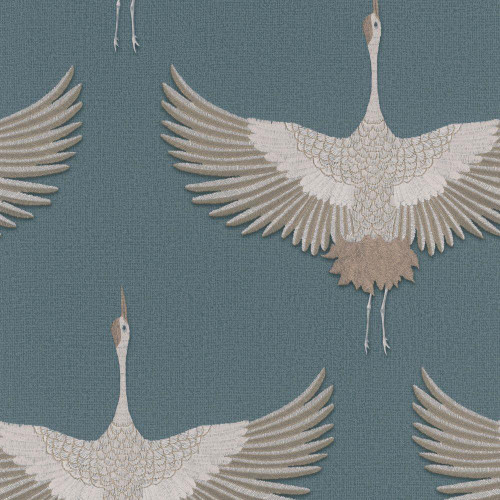 Galerie Stork Wallpaper - 34531 - Blue / Beige