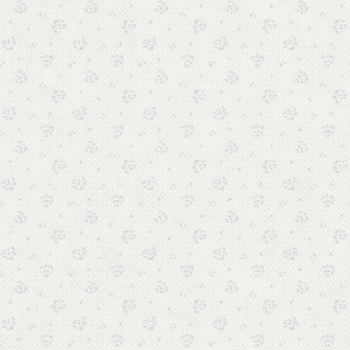 Galerie Vintage Rose Motif Wallpaper - MC61043 - Blue / Cream / Grey