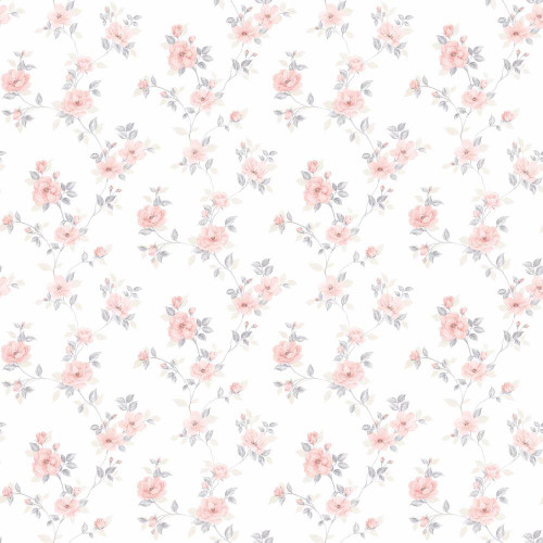 Galerie Mini Rose Trail Wallpaper - PF38171 - Grey / Pink / Beige