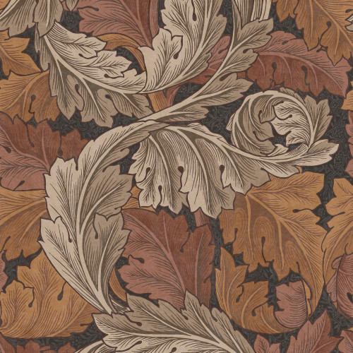 William Morris at Home - Acanthus Wallpaper - 124224 - Burnt Orange