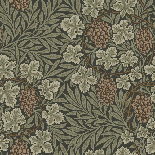 Galerie Vine Wallpaper - 82020 - Black / Green