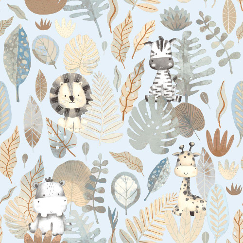 Galerie Savannah Wallpaper - 14836 - Blue