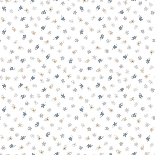 Galerie Five Leaf Flower Wallpaper - 14843 - Blue