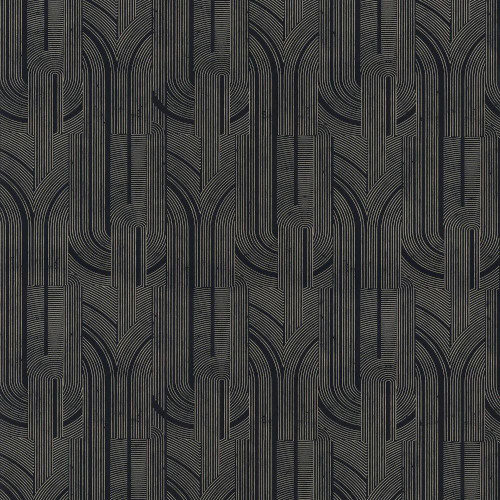 Casamance Porte Doree Wallpaper - 76282344 - Black / Gold