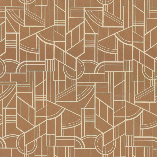 Casamance Cinetique Wallpaper - 76292752 - Copper