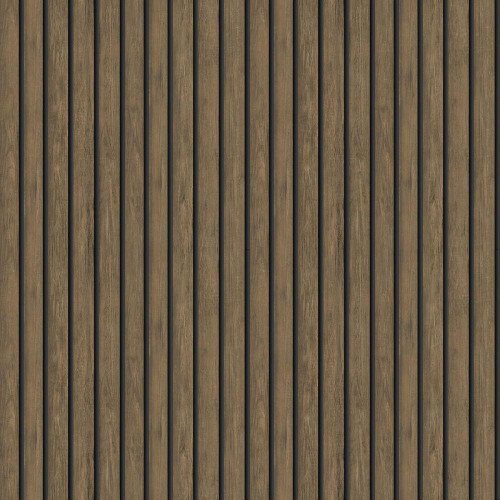 Holden Decor Wood Slat Wallpaper - 13130 - Dark Oak