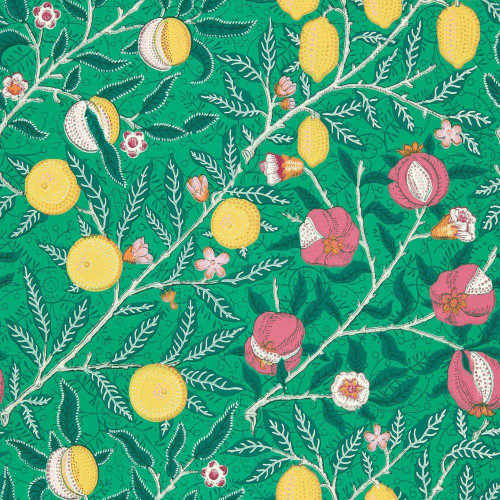 Morris & Co Fruit Wallpaper - 510018 - Tangled Green