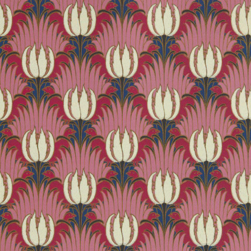 Morris & Co Tulip & Bird Wallpaper - 510030 - Amaranth / Blush