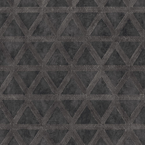 Galerie Tri Prism Wallpaper - G68010 - Black