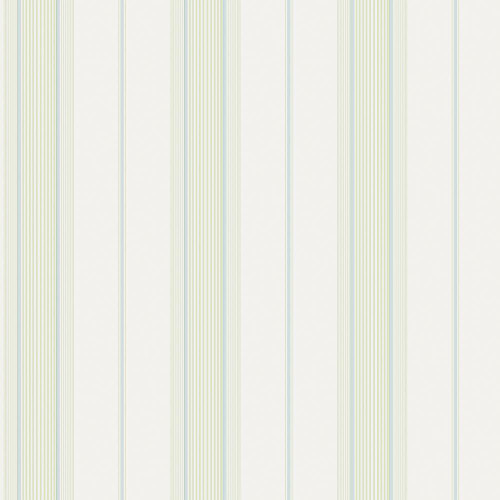 Galerie Slim Stripe Wallpaper - G68073 - Green / Turquoise