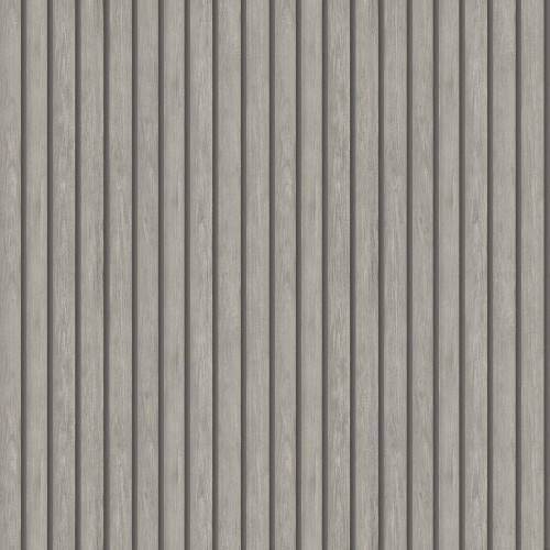 Holden Decor Wood Effect Slats Wallpaper - 13133 - Grey