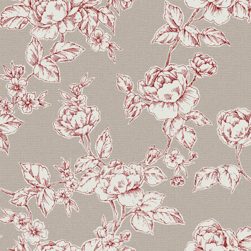 Laura Ashley Pollington Roses Wallpaper - 127388 - Dark Dove Grey
