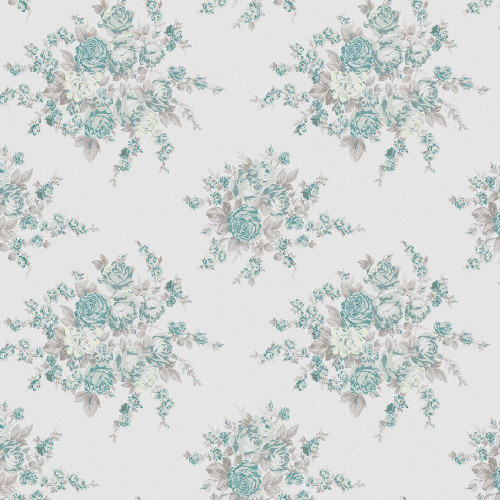 Rachel Ashwell Rose Blossom Wallpaper - 125134 - Teal