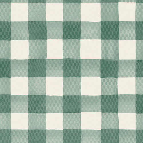 Cath Kidston Painted Gingham Wallpaper - 125516 - Green