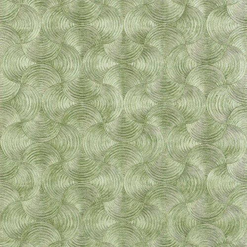 Casamance Aphelie Wallpaper - 76620202 - Vert Metallique