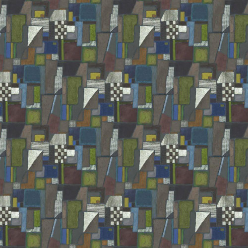 Designers Guild Raku Patchwork Wallpaper - PDG1203/02 - Chocolate